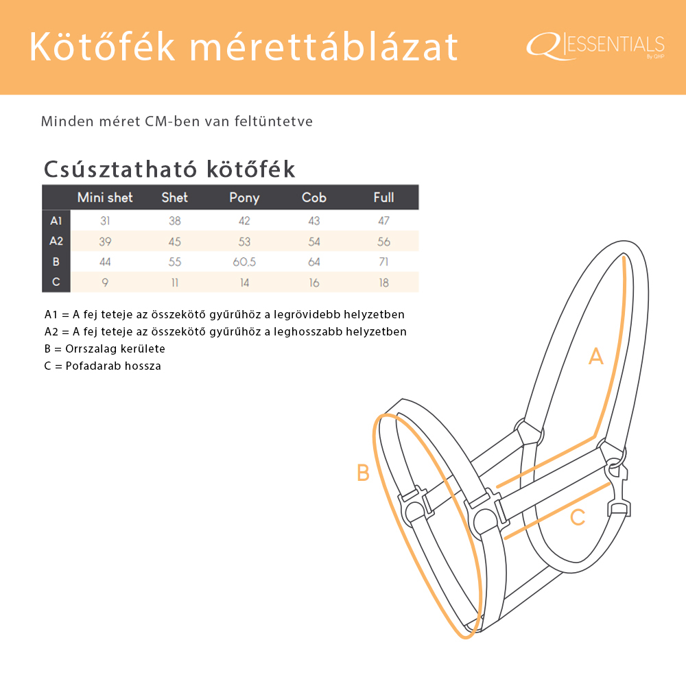 QHP csúsztatható kötőfék 2024