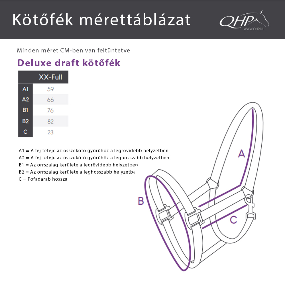 QHP Deluxe draft kötőfék QHP Deluxe draft kötőfék