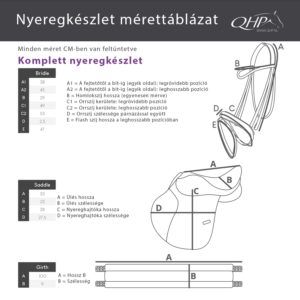 QHP Komplett nyeregszett