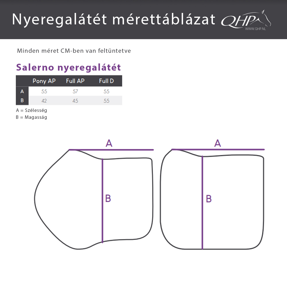 QHP Salerno nyeregalátét