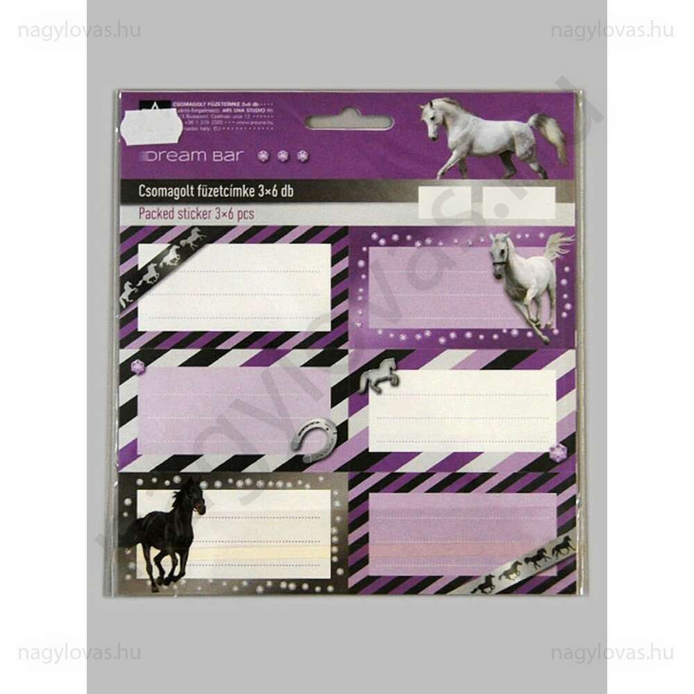 3x6db Charming füzetcímke csomag