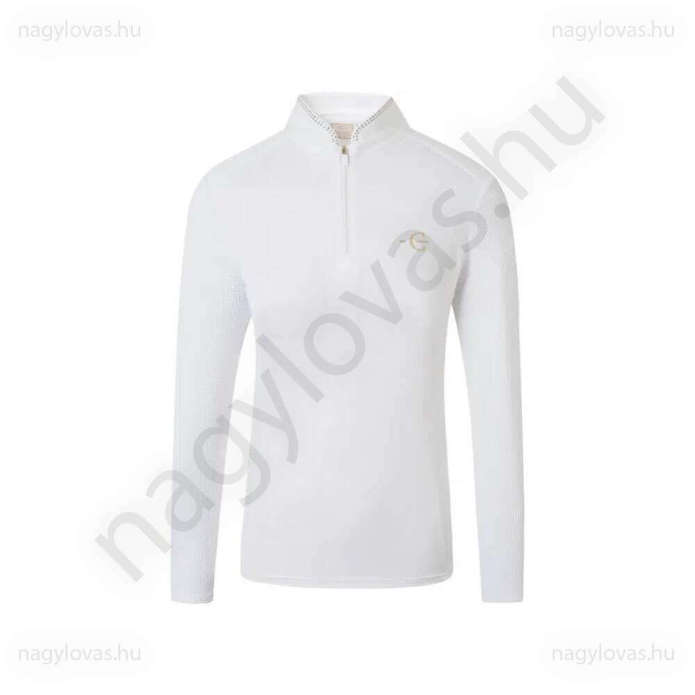 Covalliero 2026 F/S hosszú ujjú versenypóló fehér