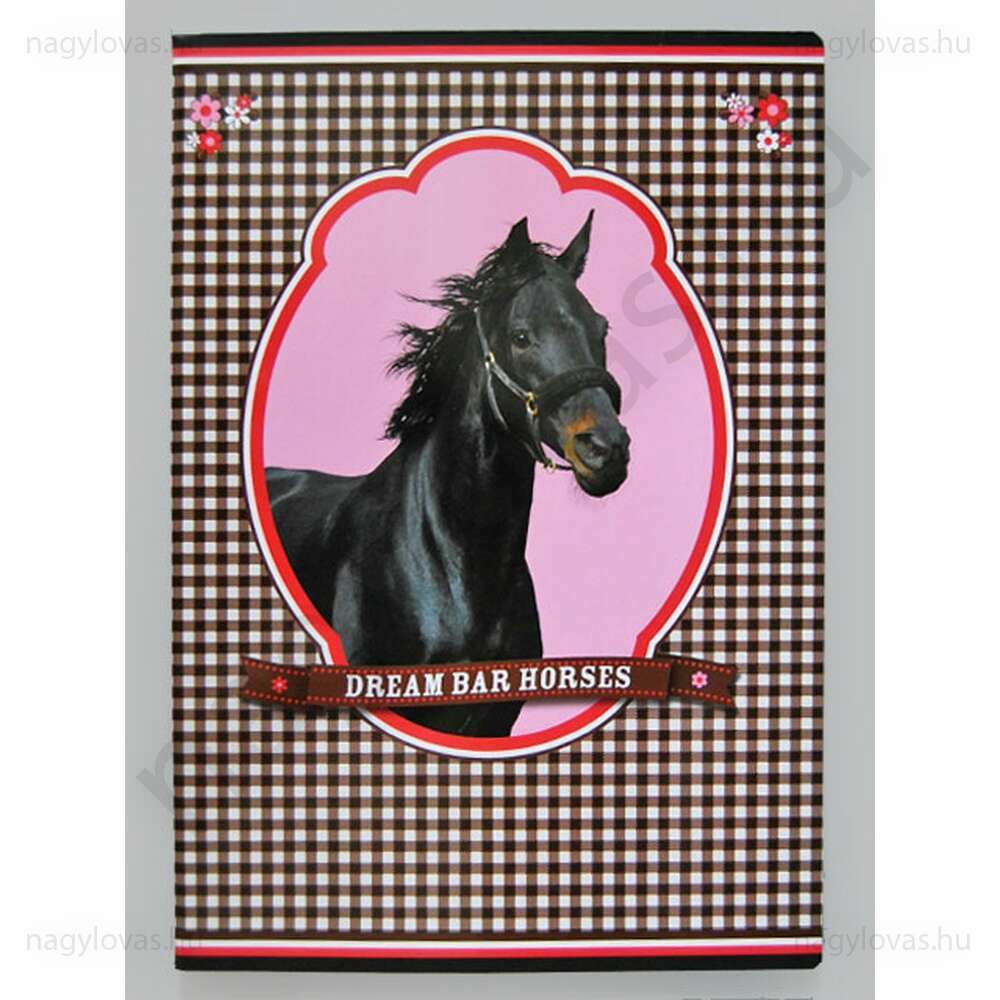 Dream bar horses kockás füzet A/4 