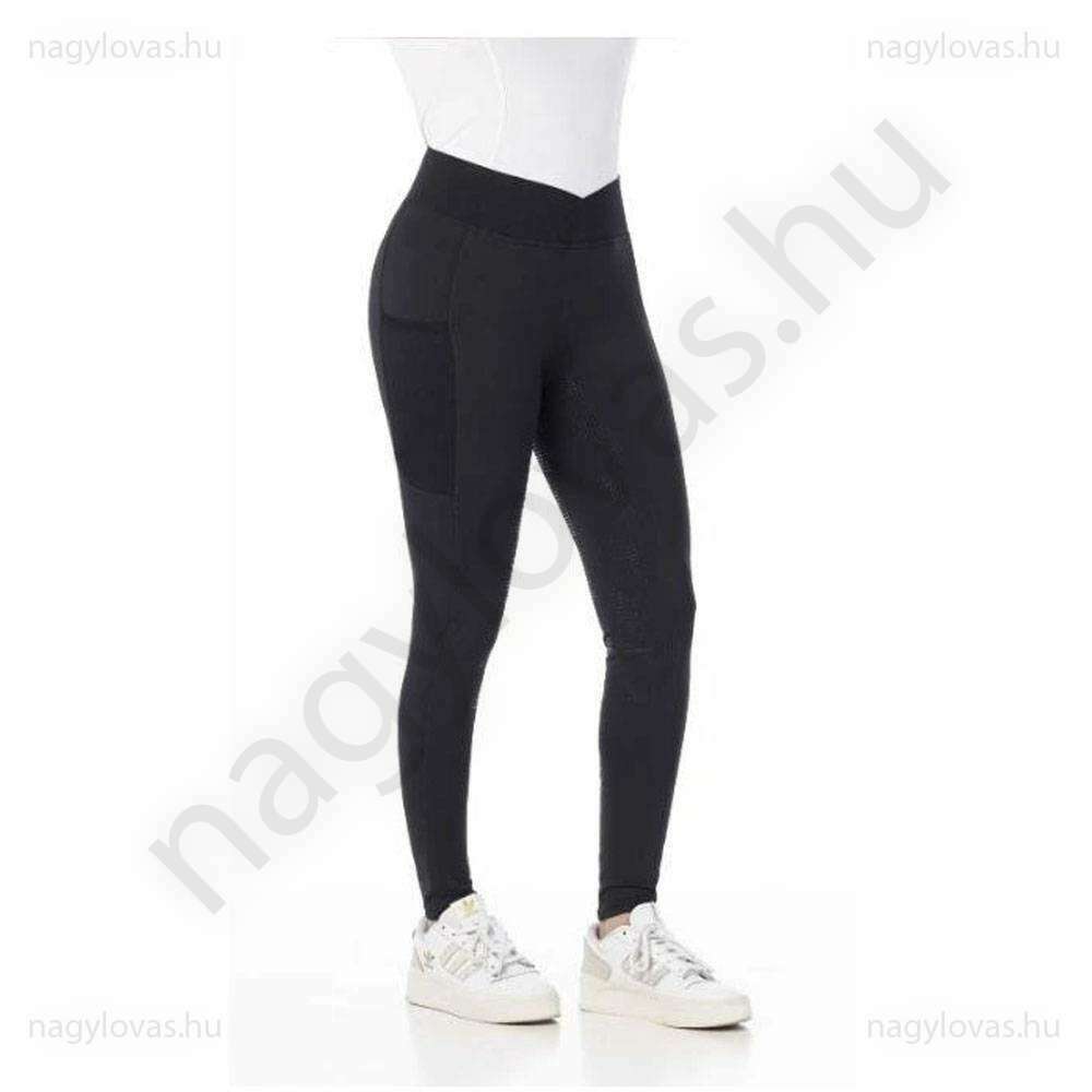Equi-Theme Flora lovagló leggings fekete