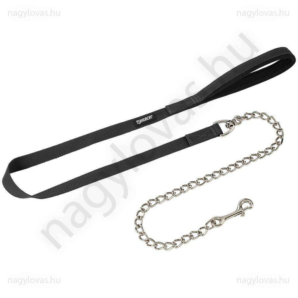 Eskadron felvezetőszár láncosfekete