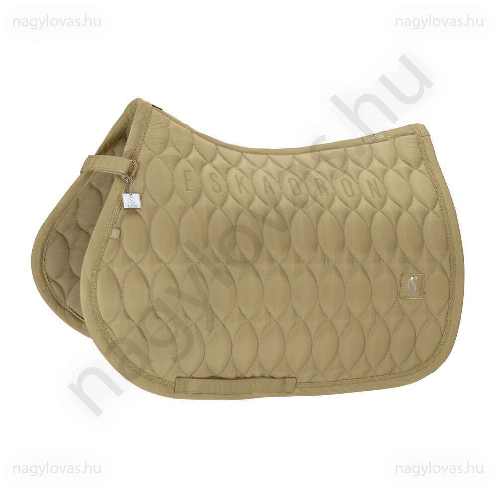 Eskadron Highgloss Emblem nyeregalátét drapp