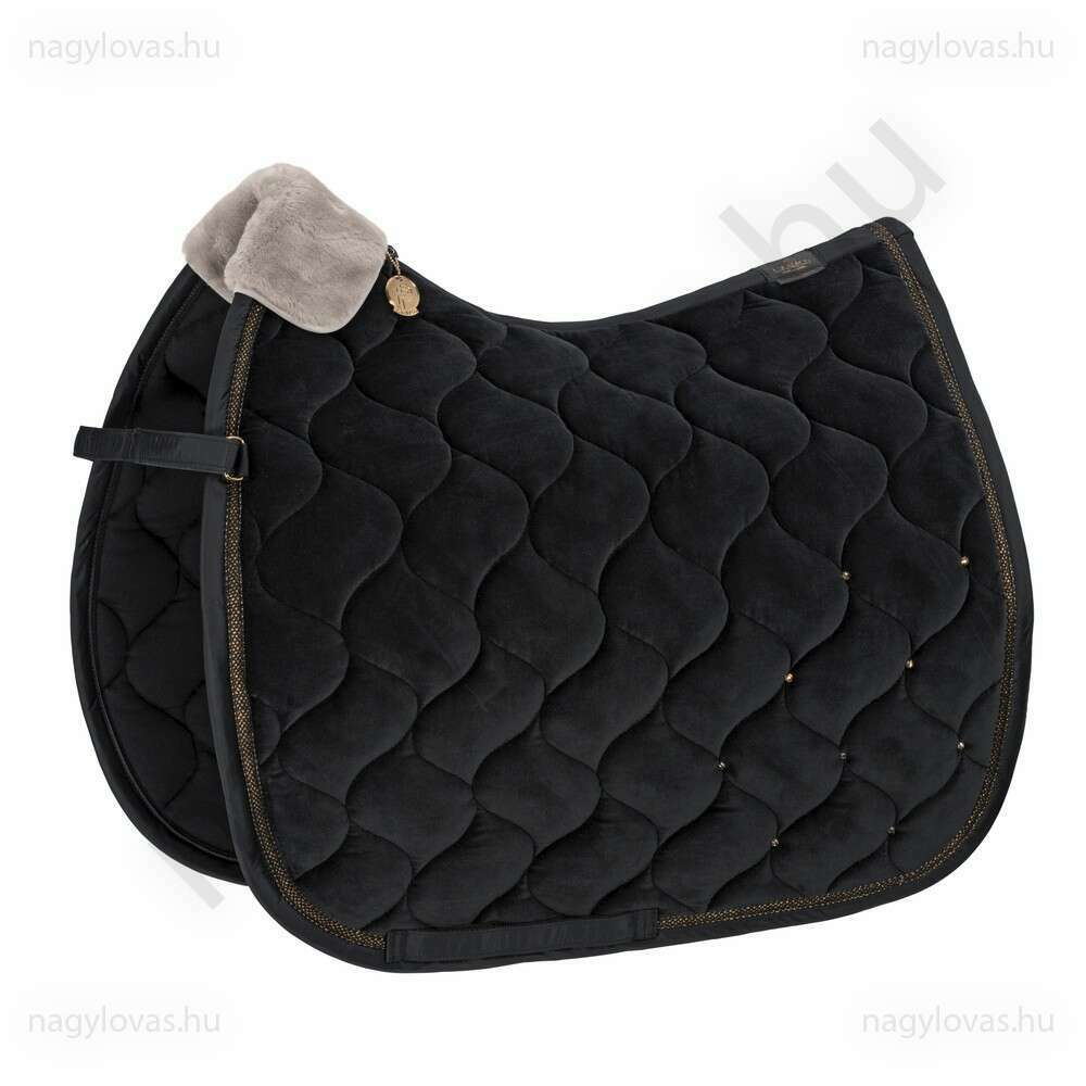 Eskadron Velvet Cryastal nyeregalátét fekete