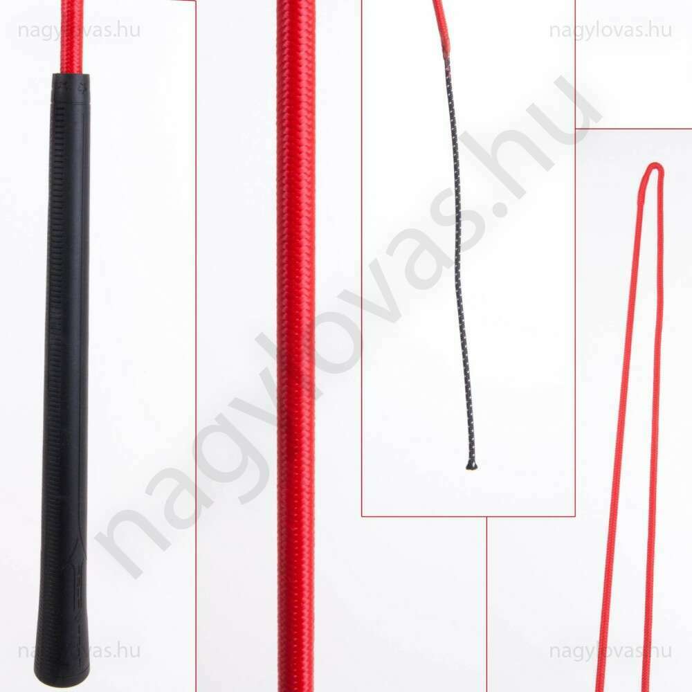 Futószárazó ostor golf fogóval piros 2m