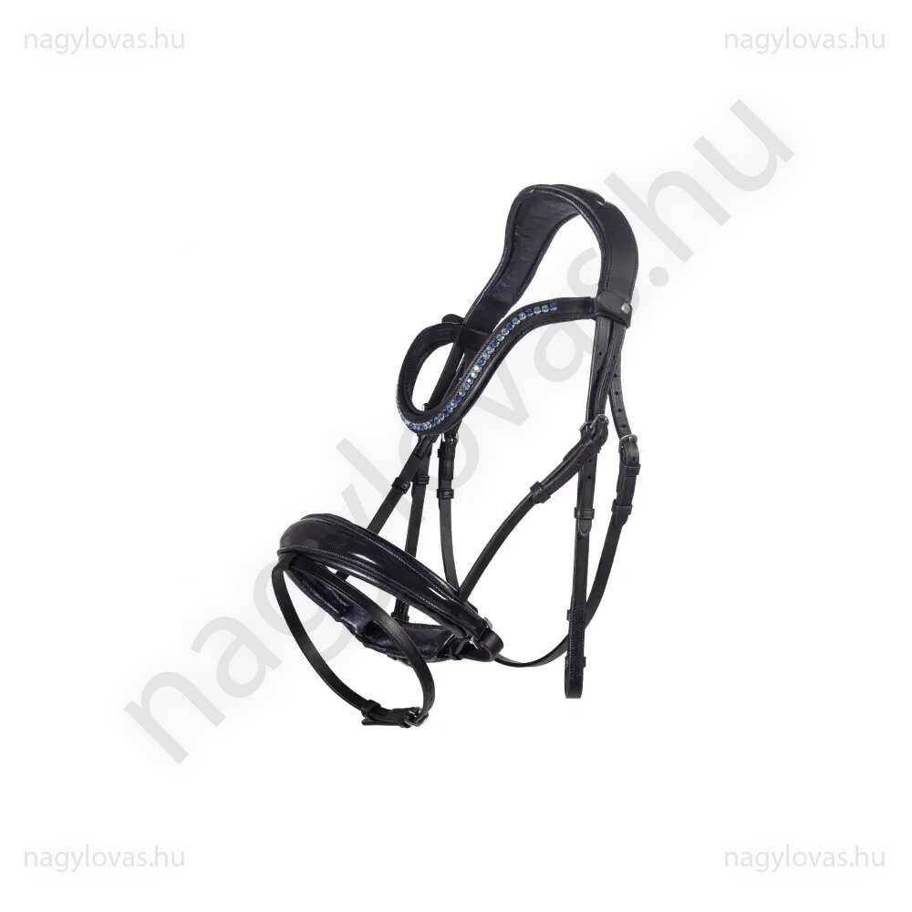 HKM Charlotte strasszos kantár fekete/navy