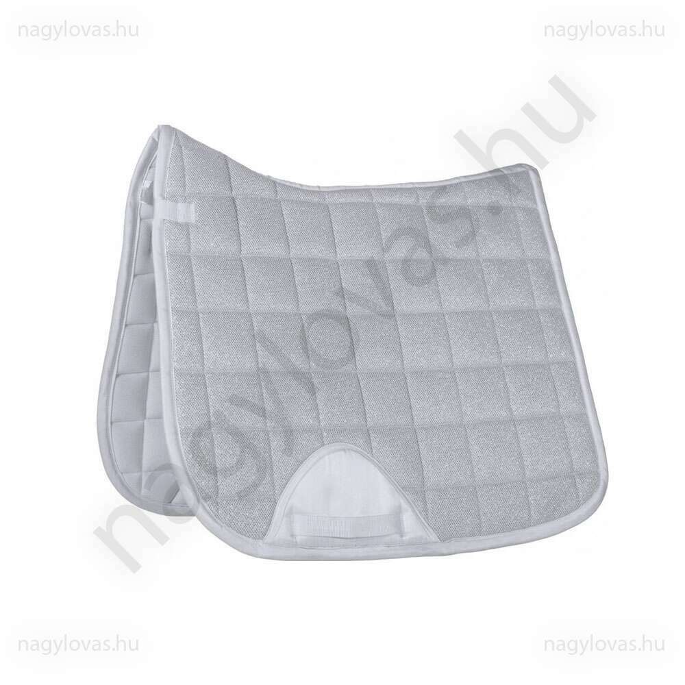 HKM Glitter Mesh díj nyeregalátét fehér