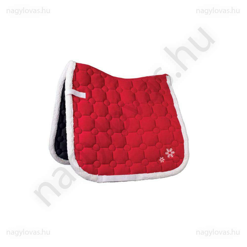 HKM karácsonyi nyeregalátét piros