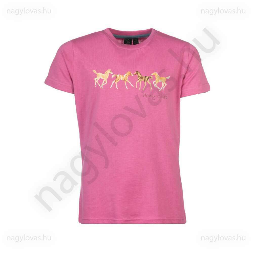 HKM Kids Pony Club gyerek póló pink