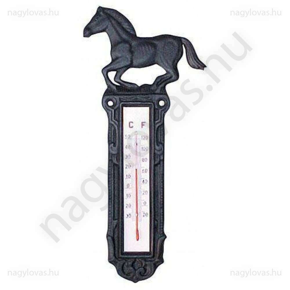 HKM kovácsoltvas lovas  hőmérő