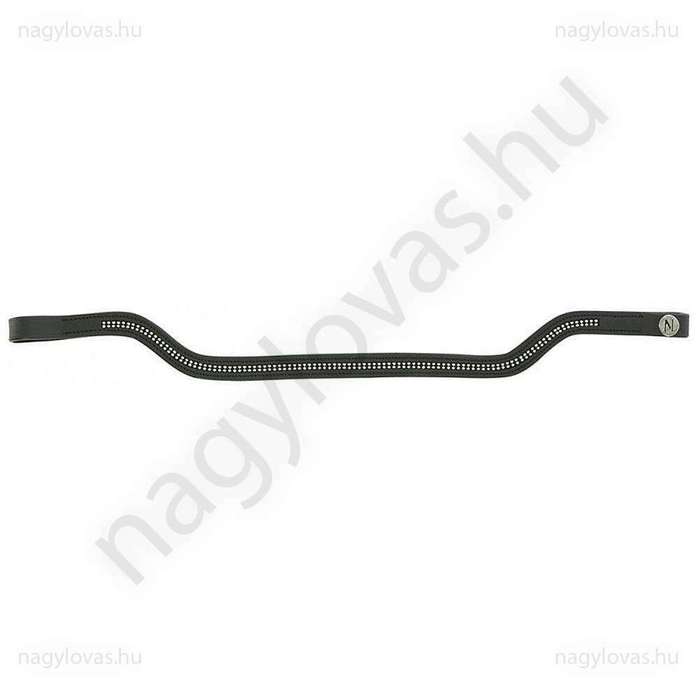 Homlokszíj fekete fém díszítéssel