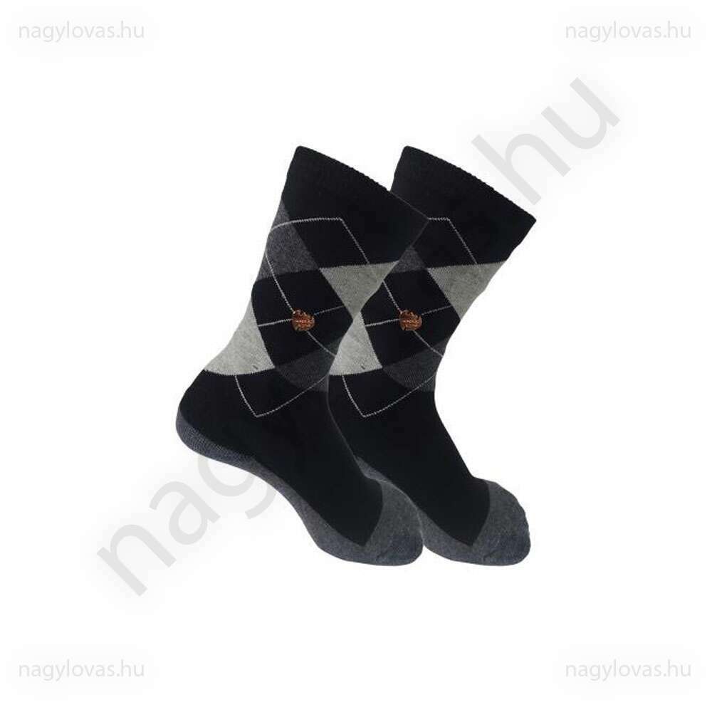 Imperial Riding káró mintás gyerek zokni fekete