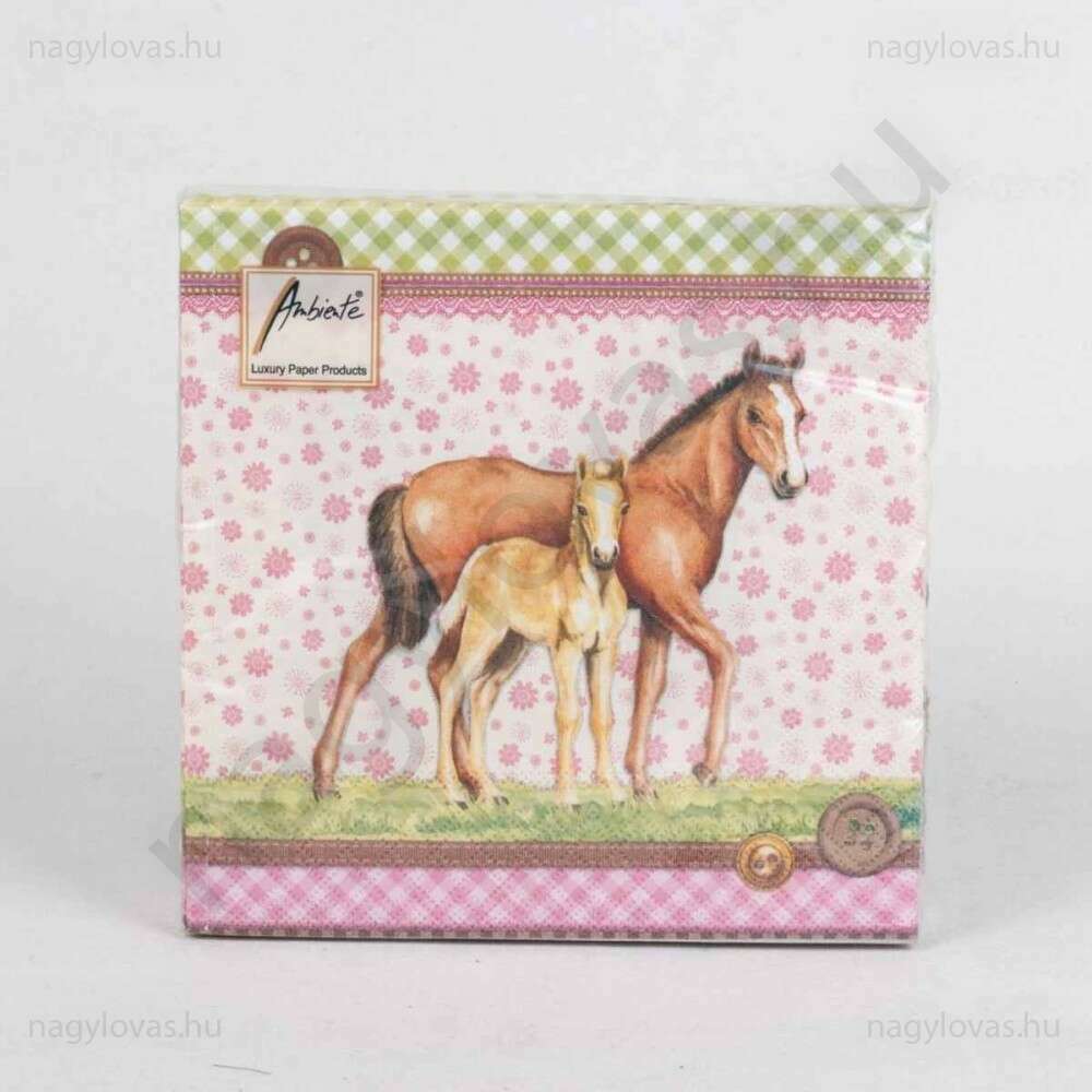 Lovas szalvéta 25x25cm 20db-os csomag