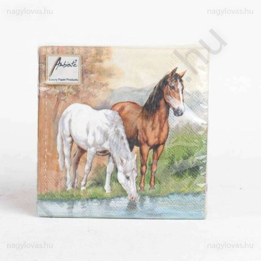 Lovas szalvéta 25x25cm 20db-os csomag