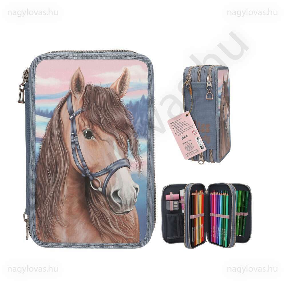 Miss Melody 3 emeletes töltött tolltartó