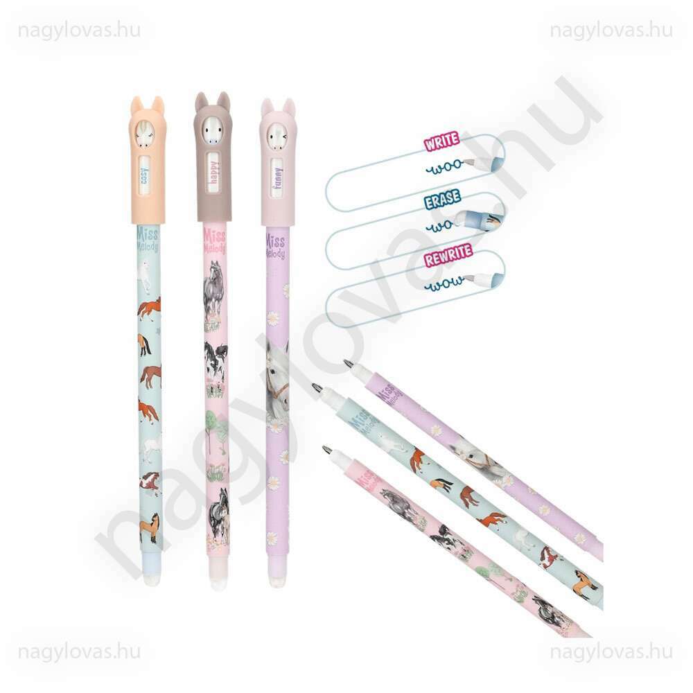 Miss Melody radírozható zselés toll