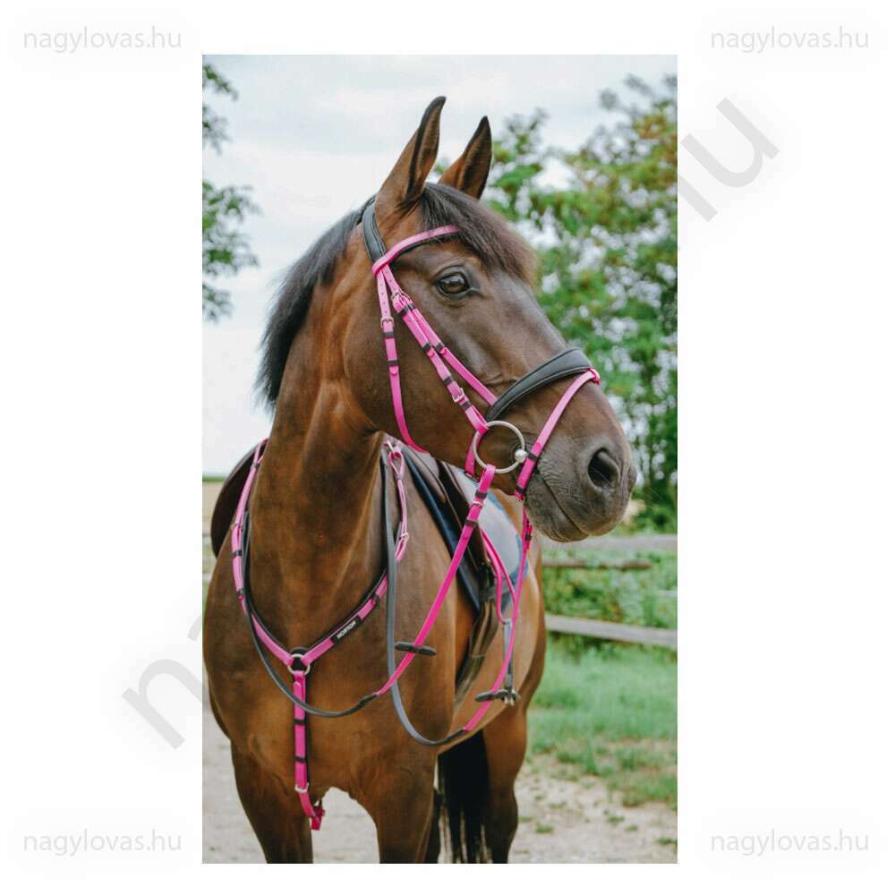 Norton műanyag kantár szárral pink