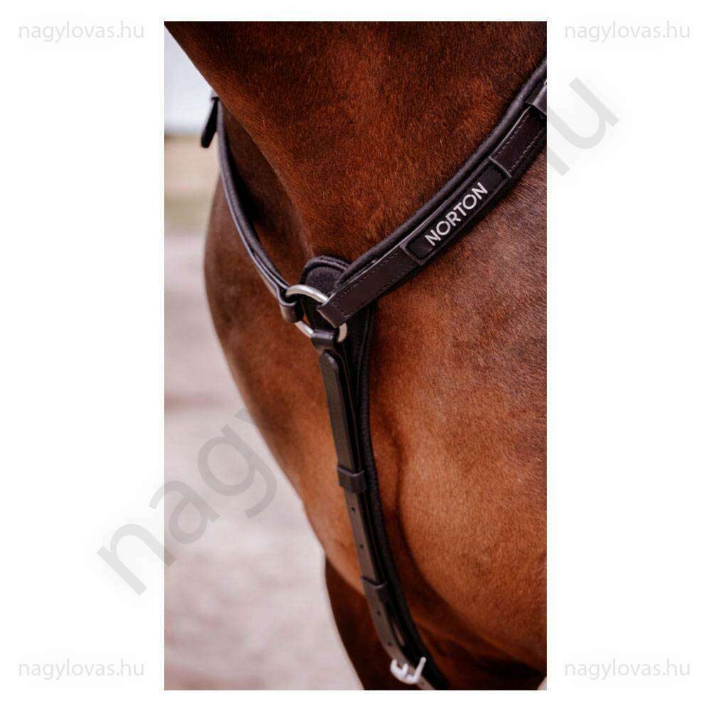 Norton műanyag szügyelő martingállal barna