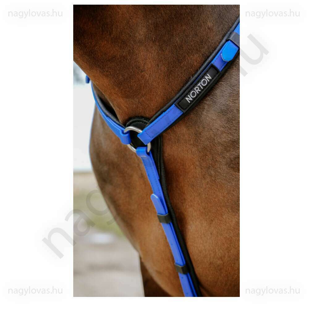Norton műanyag szügyelő martingállal kék
