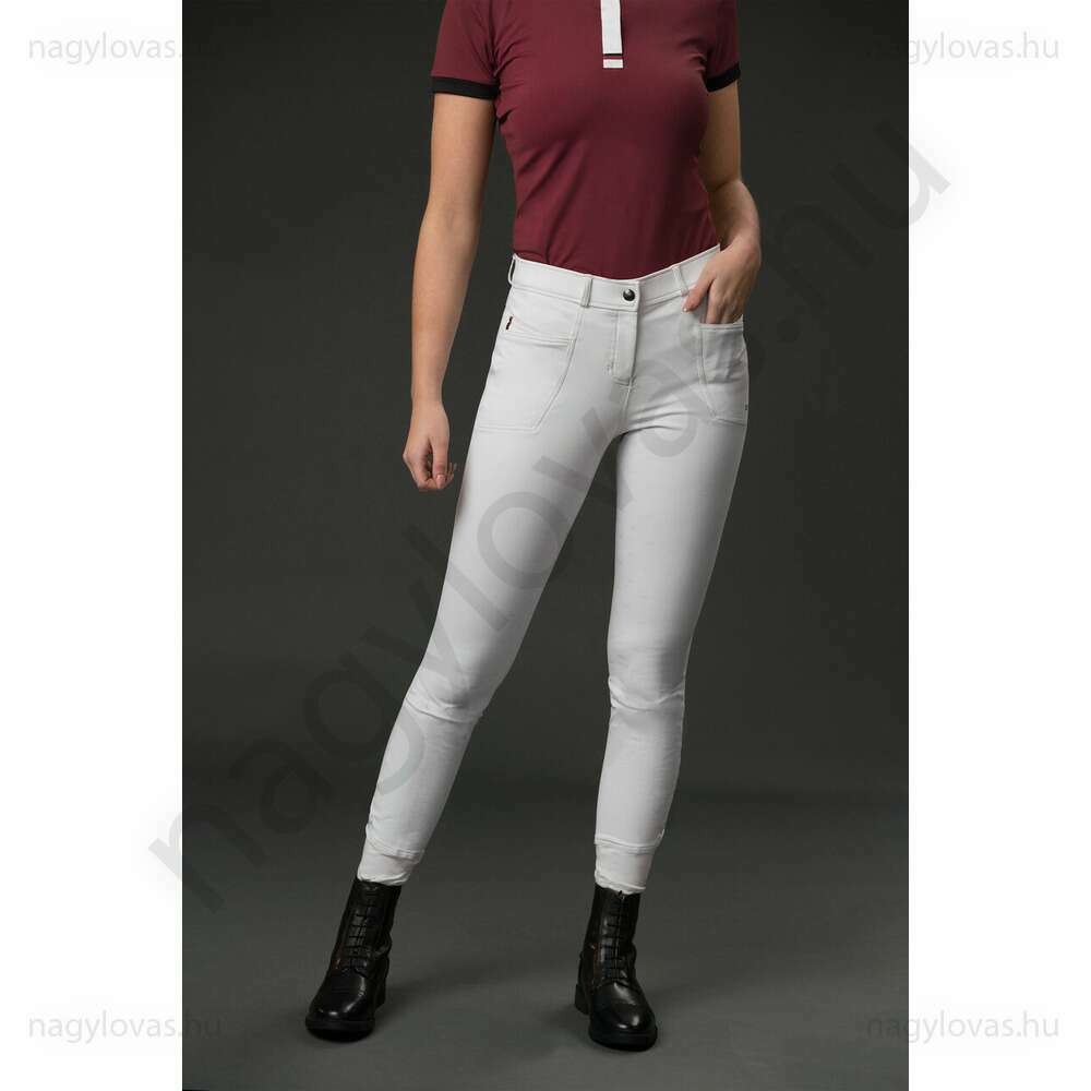 QHP AmbitionFirst női lovaglónadrág fehér 42