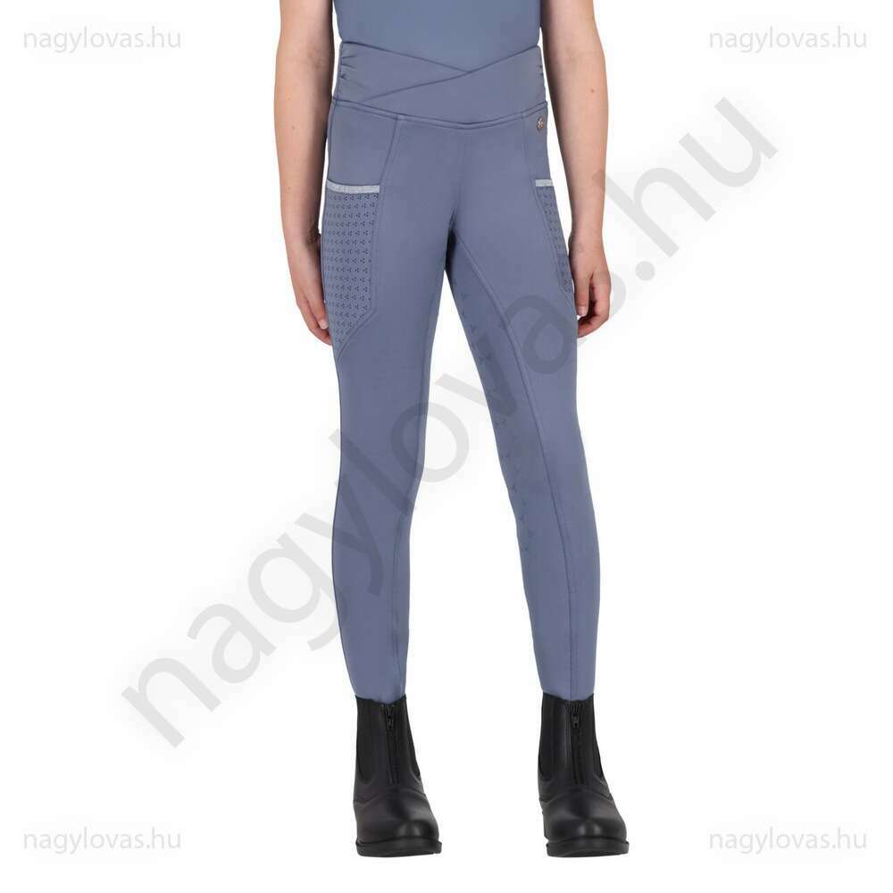 QHP Aubree Junior lovagló leggings kék 140