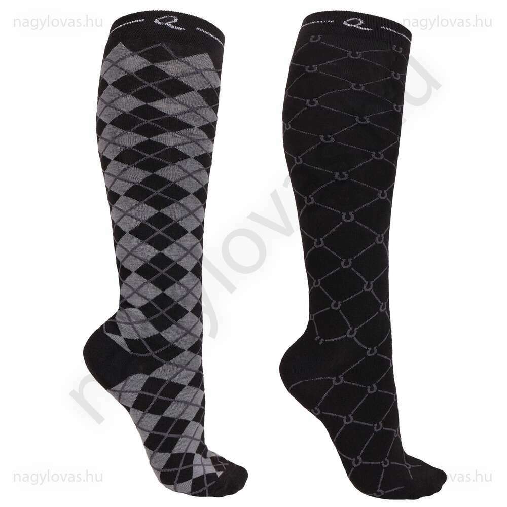 QHP Classic  lovaglózokni 2pár s.szürke 35-38