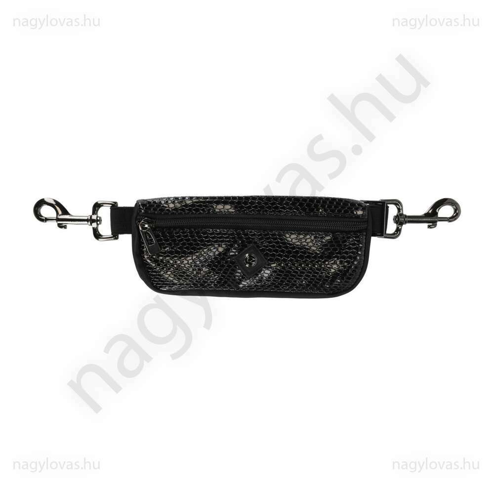 QHP csiptetős övtáska fekete