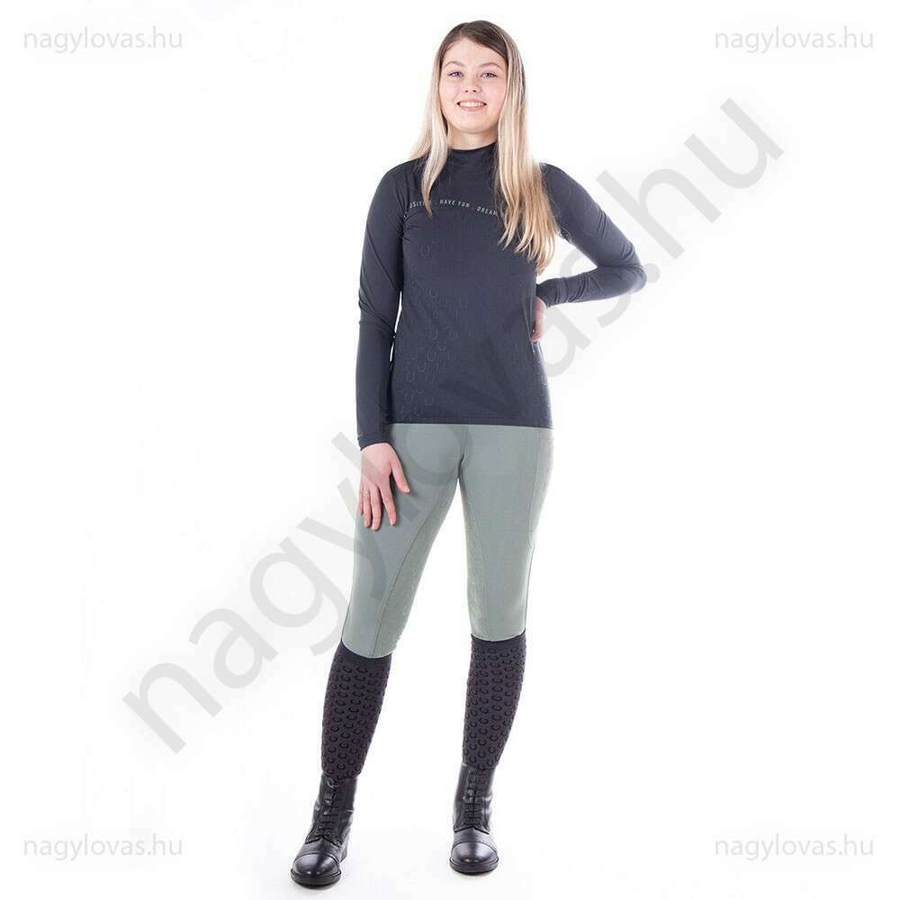 QHP Equestrian téli lovagló leggings oliv