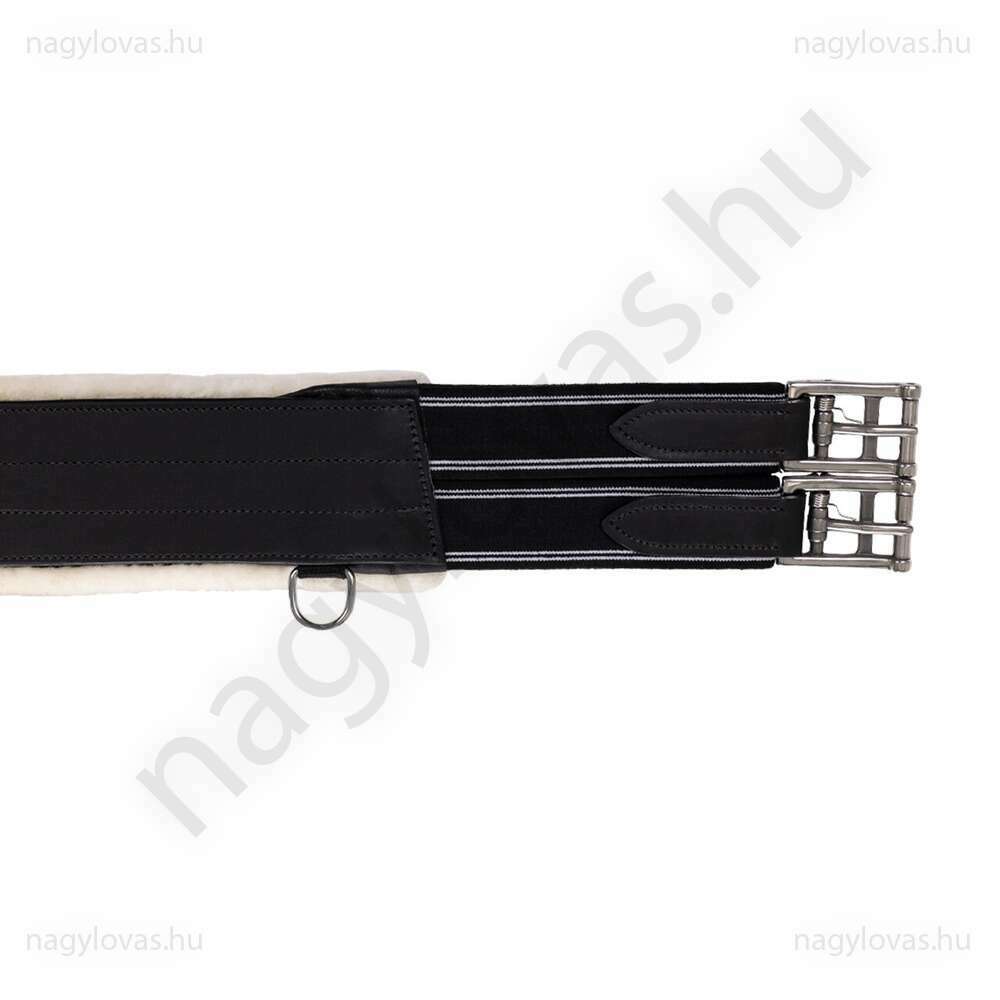 QHP heveder levehető szőrmével  fekete 115 cm