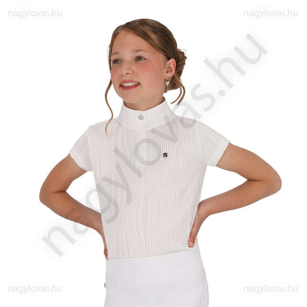 QHP Kynlee Junior versenypóló fehér