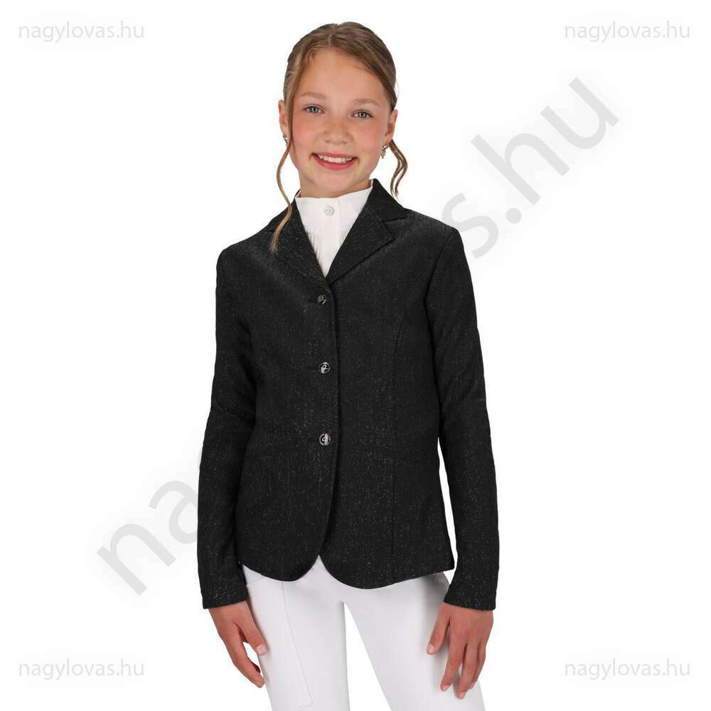 QHP Kynley gyerek zakó  lurex fekete