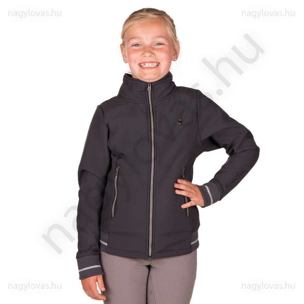 QHP Lieke Junior softshell kabát antracit 128