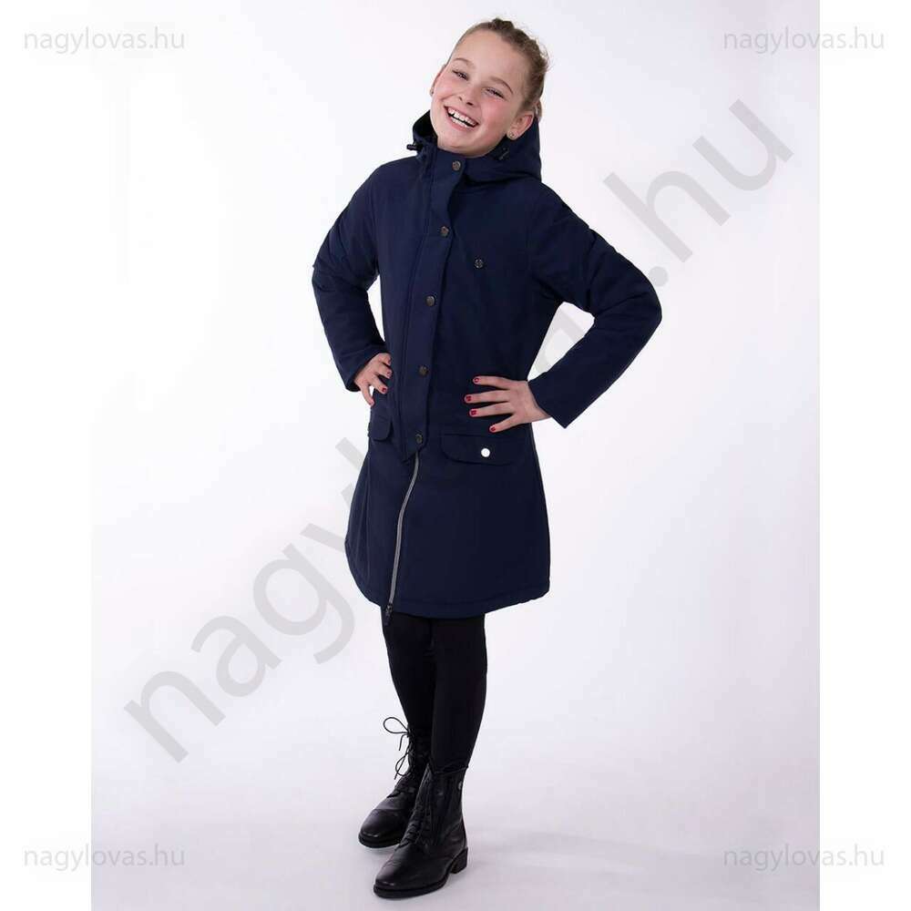 QHP Linde Junior lovaglókabát skék 140