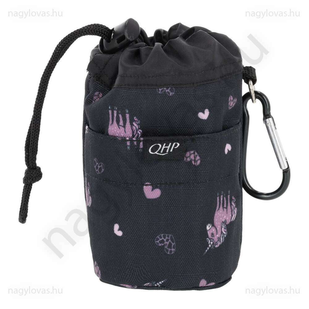 QHP Lize jutalomfalat tartó táska  fekete/lila