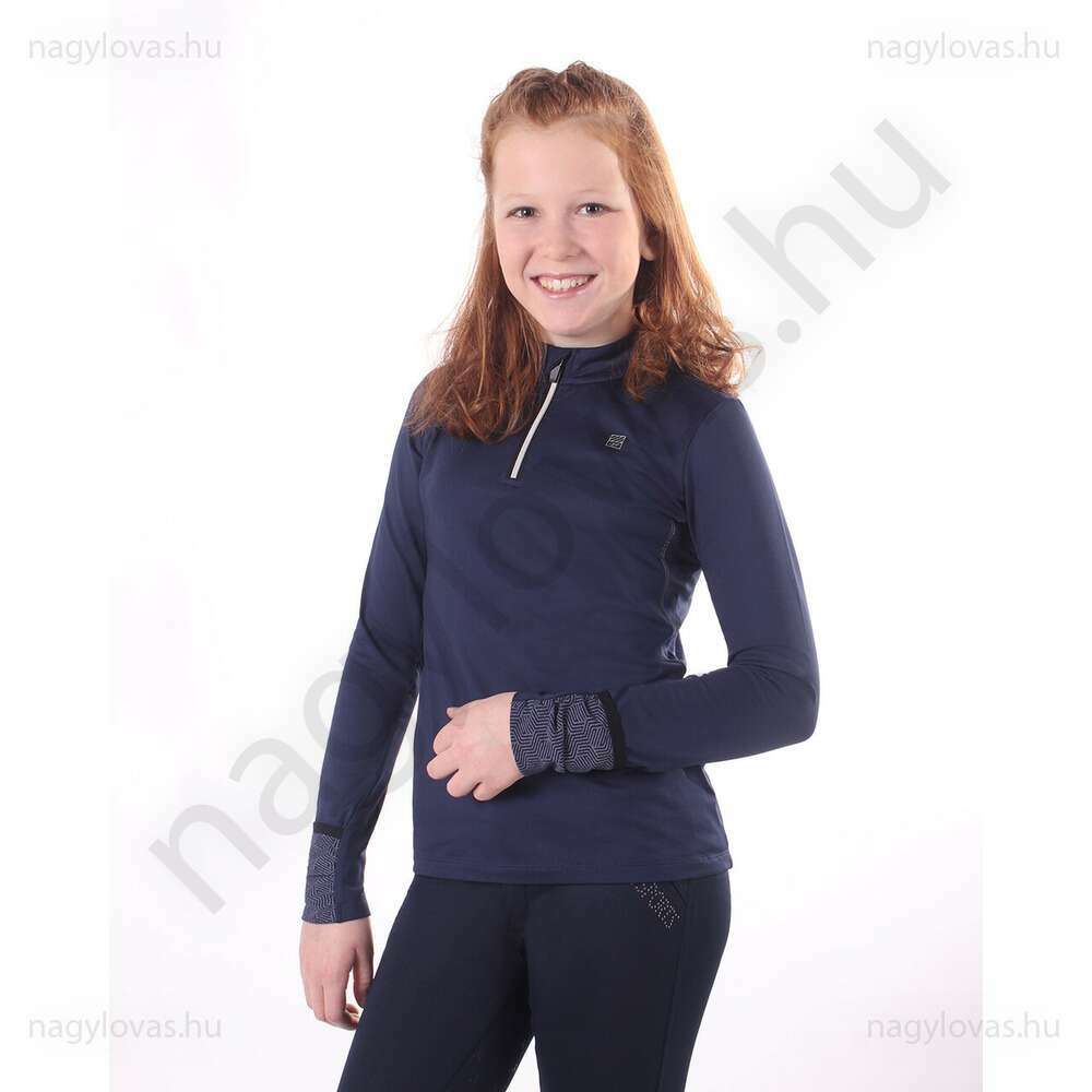 QHP Loua Junior thermo hosszú ujjú póló skék 140