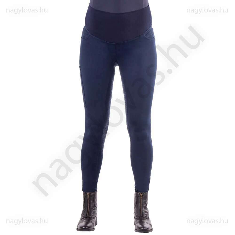 QHP Maternity kismama lovagló leggings sötétkék