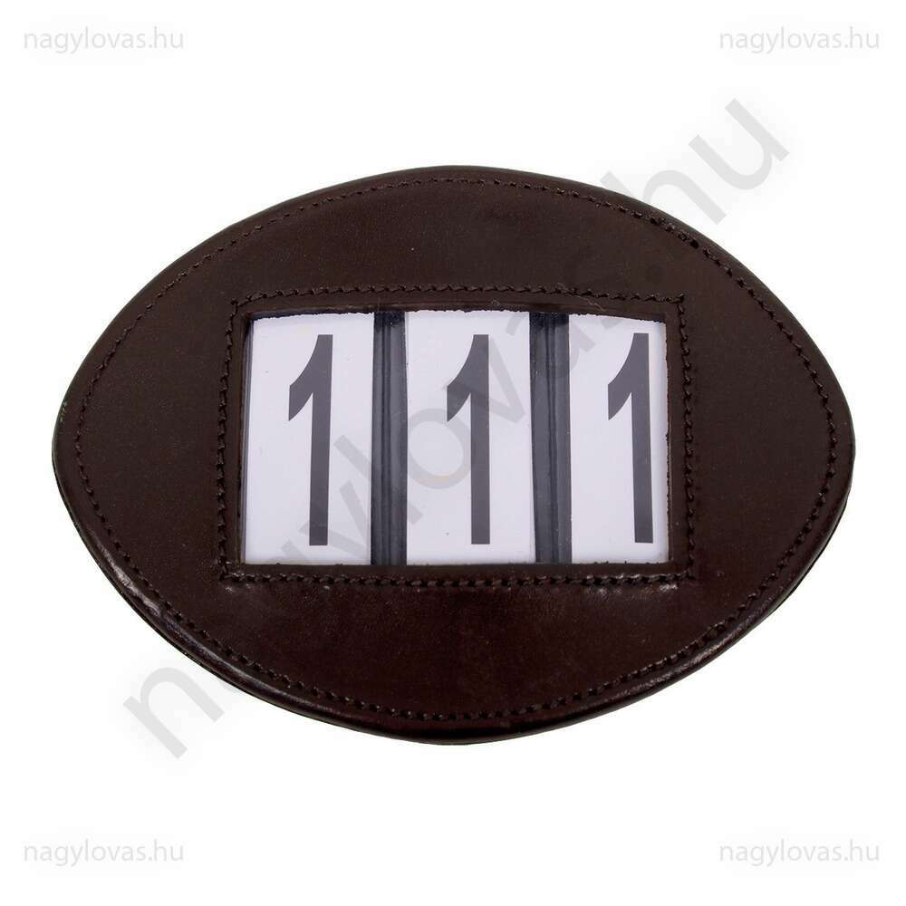 QHP Modeste ovális számtartó (2 db) - Barna