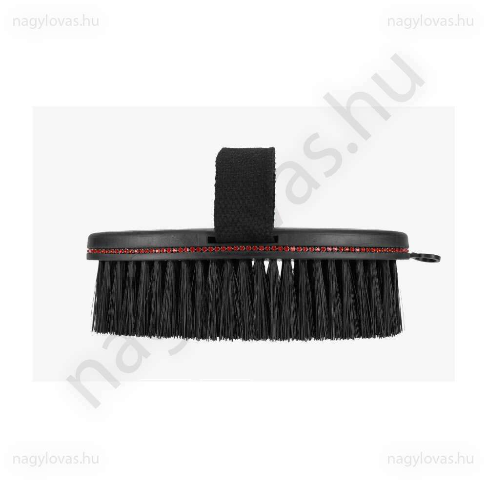 QHP Oakleigh Body Brush kefe Sunset Red/black