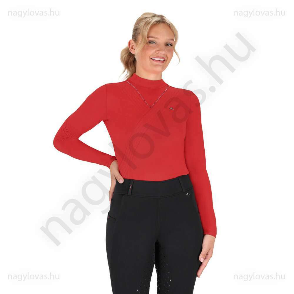 QHP Oakleigh női hosszú ujjú felső piros 38