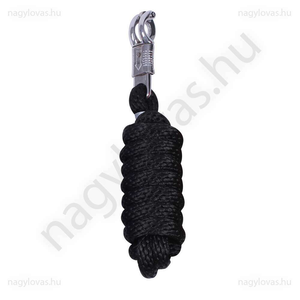 QHP pánikkarabíneres vezetőszár - Fekete