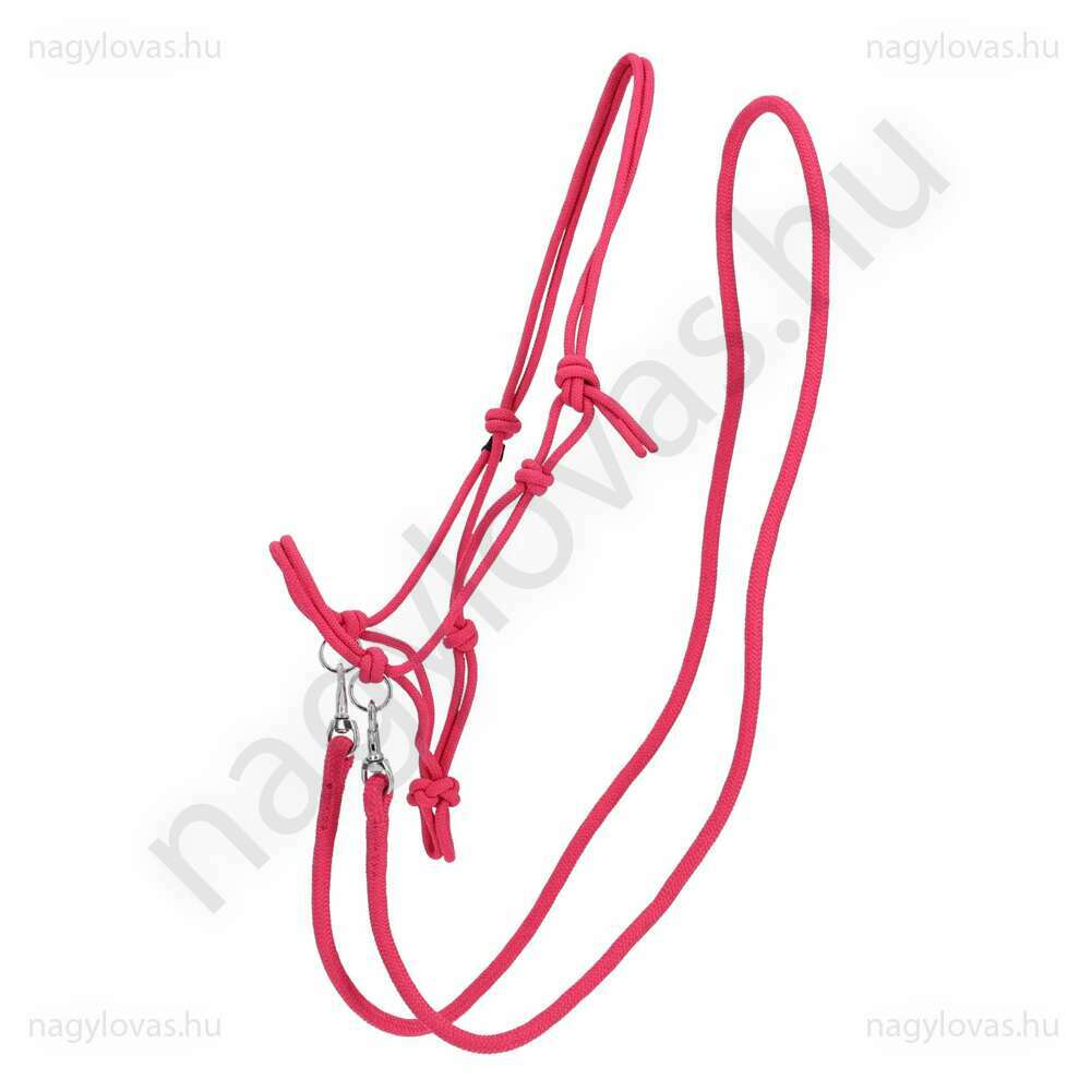QHP Q-Essentials kötélkötőfék szárral pink