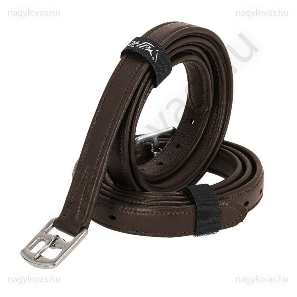 QHP Sensisoft  bőr kengyelszíj - Barna - 150