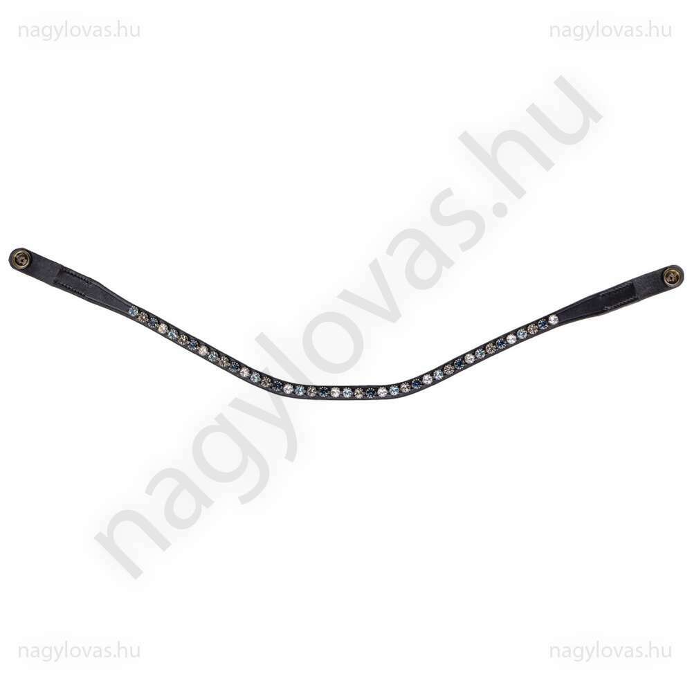 QHP ShineBright homlokszíj  fekete/kék XFull