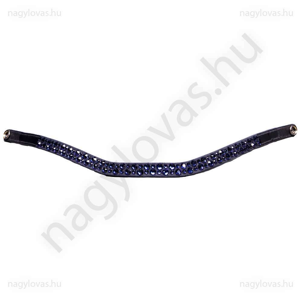 QHP StarGlow homlokszíj fekete/indigókék póni