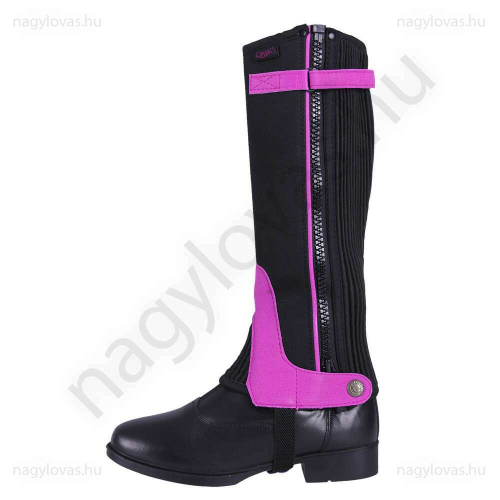 QHP Suede hopilett fukszia 12 év