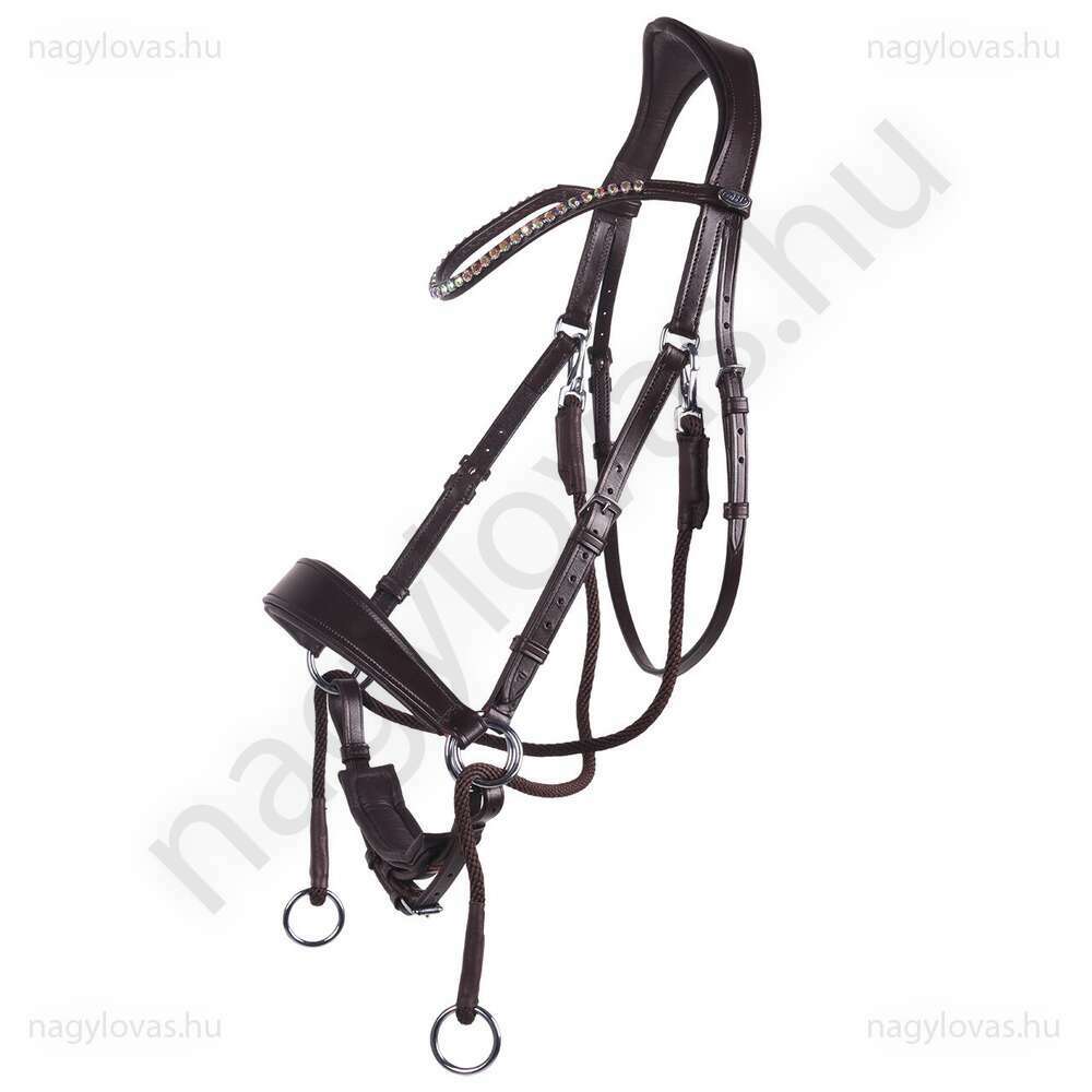 QHP Sunna zabla nélküli  kantár barna póni