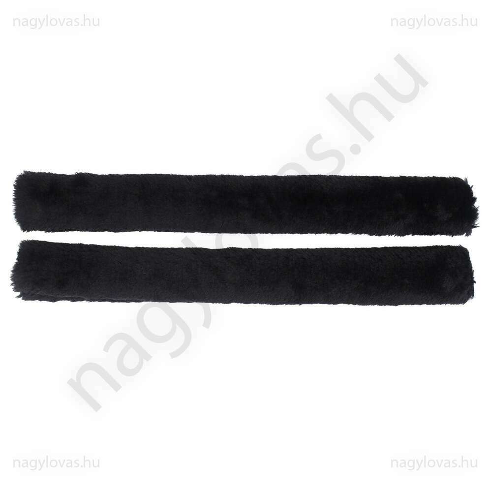 QHP szárvédő szőrme-fekete-45cm